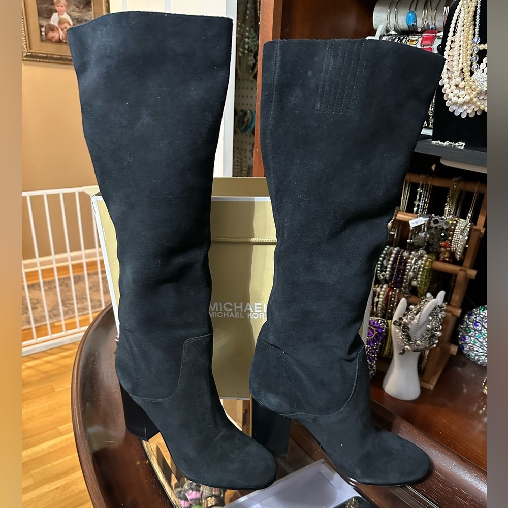 Michael Kors Black Suede Boots